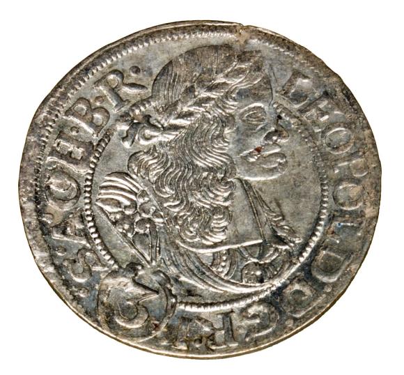 3 krajcary 1668 Leopold I Habsburg Wrocław (1)