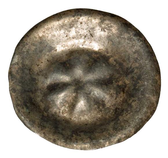 Brakteat Polska gwiazda koło kwiat (2)