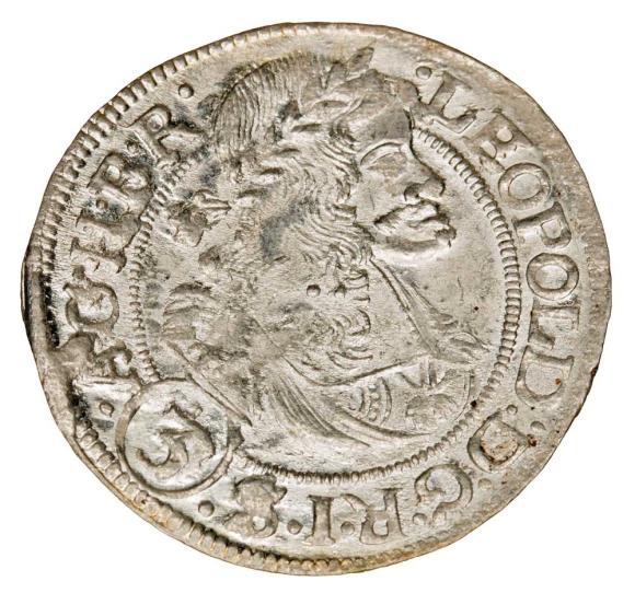 3 krajcary 1670 Leopold I Habsburg Wrocław (1)