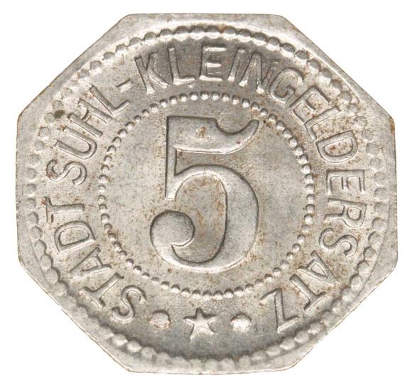 5 fenigów Suhl Turyngia (1)