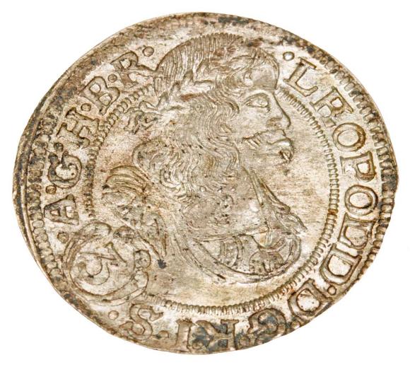 3 krajcary 1670 Leopold I Habsburg Wrocław (1)