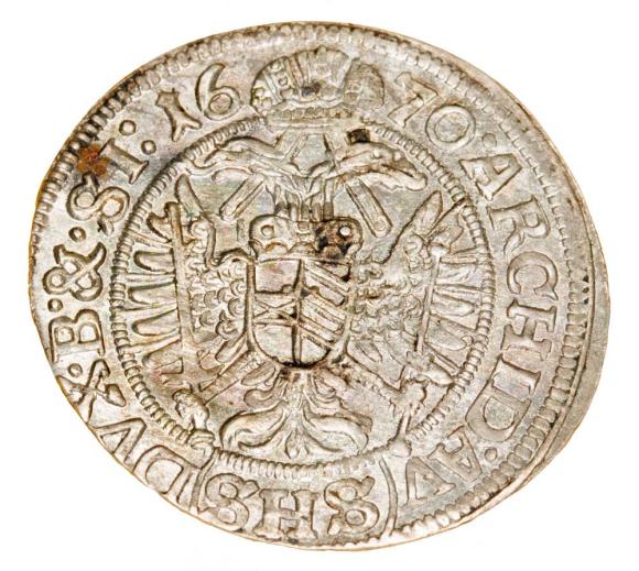 3 krajcary 1670 Leopold I Habsburg Wrocław (2)