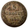 mini: 5 groszy 1840 Mikołaj I Romanow byłe Królestwo Polskie Warszawa (1)