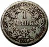 mini: 1 marka 1876 Wilhelm I Hohenzollern Niemcy Berlin (2)