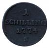 mini: 1 schilling 1774 Maria Teresa Habsburg Księstwo Oświęcimsko - Zatorskie Smolnik (1)