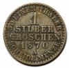 mini: 1 silber groschen 1870 Wilhelm I Hohenzollern Niemcy Berlin (2)