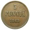 mini: 5 pennia 1865 Aleksander II Romanow Finlandia Helsinki (1)