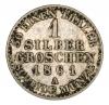 1 grosz srebrny 1861 Wilhelm I Hohenzollern Prusy Berlin