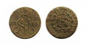 Obrazek dla: Grosz 1776 Stanisław August Poniatowski Warszawa