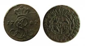 Obrazek dla: Grosz 1787 Stanisław August Poniatowski Warszawa