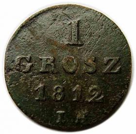 Obrazek dla: 1 grosz 1812 Księstwo Warszawskie