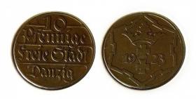 Obrazek dla: 10 fenigów 1923 Wolne Miasto Gdańsk