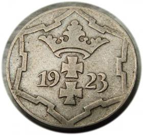 Obrazek 2 dla: 10 fenigów 1923 Wolne Miasto Gdańsk