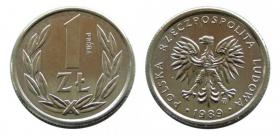 Obrazek dla: 1 złoty 1989