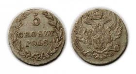 5 groszy 1816 Królestwo Polskie pod zaborem rosyjskim Warszawa 