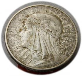 Obrazek dla: 10 złotych 1932 Głowa Kobiety Londyn