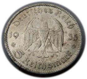 Obrazek 2 dla: 5 marek 1935 Berlin Kościół w Poczdamie