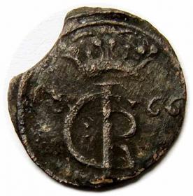 Obrazek 2 dla: Szeląg 1666 Jan Kazimierz Toruń