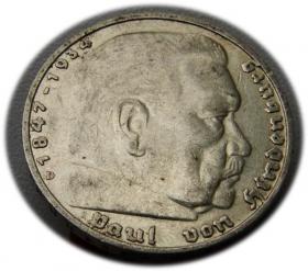 Obrazek dla: 5 marek 1938 Paul von Hindenburg / swastyka Monachium