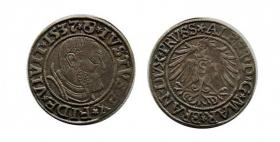 Obrazek dla: Grosz pruski 1537 Albrecht Hohenzollern Księstwo Pruskie