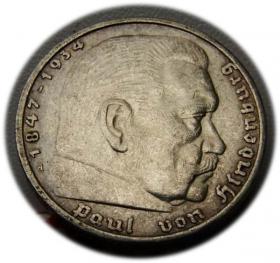 Obrazek dla: 5 marek 1936 Paul von Hindenburg / orzeł pruski Berlin