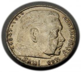 Obrazek dla: 5 marek 1936 Paul von Hindenburg / orzeł pruski Berlin