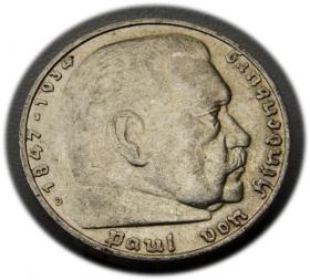 Obrazek dla: 5 marek 1936 Paul von Hindenburg / orzeł pruski Monachium