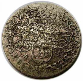 Obrazek 2 dla: Szóstak 1662 Jan Kazimierz Kraków