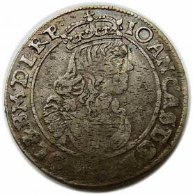 Obrazek dla: Szóstak 1663 Jan Kazimierz Kraków