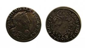 Obrazek dla: Szóstak 1679 Jan III Sobieski Bydgoszcz