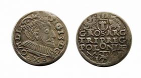 Obrazek dla: Trojak 1591 Zygmunt III Waza Poznań
