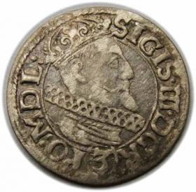 Obrazek dla: 3 krajcary 1617 Zygmunt III Waza Kraków