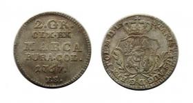 Obrazek dla: 2 grosze 1767 Stanisław August Poniatowski Warszawa