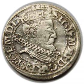 Obrazek dla: Grosz 1606 Zygmunt III Waza Kraków