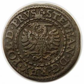 Obrazek 2 dla: Szeląg 1584 Stefan Batory Gdańsk