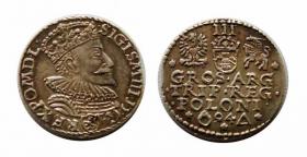 Obrazek dla: Trojak 1594 Zygmunt III Waza Malbork