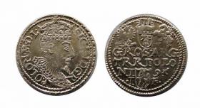 Obrazek dla: Trojak 1595 Zygmunt III Waza Olkusz