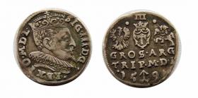 Obrazek dla: Trojak 1594 Zygmunt III Waza Wilno