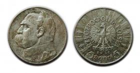 Obrazek dla: 5 złotych 1936 Józef Piłsudski Warszawa