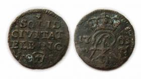Obrazek dla: Szeląg 1763 August III Elbląg