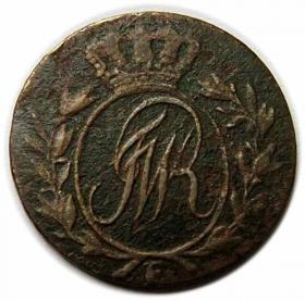 Obrazek 2 dla: Półgrosz 1796 Fryderyk Wilhelm II Prusy Południowe Królewiec