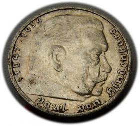 Obrazek dla: 5 marek 1936 J Paul von Hindenburg / orzeł pruski Hamburg