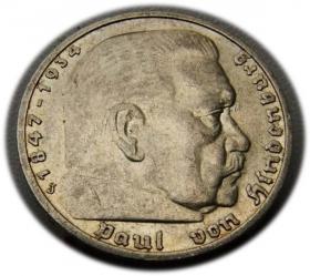 Obrazek dla: 5 marek 1936 Paul von Hindenburg / orzeł pruski Hamburg