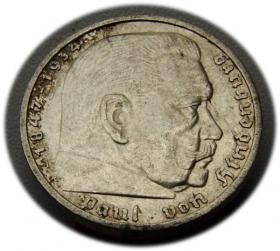 Obrazek dla: 5 marek 1935 A Paul von Hindenburg / orzeł pruski Berlin