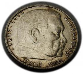 Obrazek dla: 5 marek 1935 Paul von Hindenburg / orzeł pruski Berlin