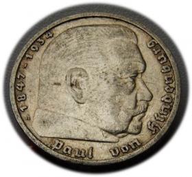 Obrazek dla: 5 marek 1935 Paul von Hindenburg / orzeł pruski Berlin