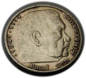 Obrazek dla: 5 marek 1935 Paul von Hindenburg / orzeł pruski Berlin