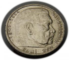 Obrazek dla: 5 marek 1935 Paul von Hindenburg / orzeł pruski Berlin