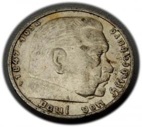 Obrazek dla: 5 marek 1935 Paul von Hindenburg / orzeł pruski Stuttgart