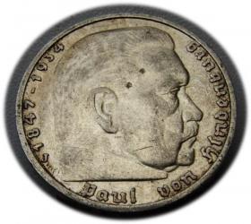 Obrazek dla: 5 marek 1935 Paul von Hindenburg / orzeł pruski Hamburg